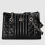 Gucci GG Marmont Small Tote in Black Matelasse Leather