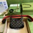 Gucci Jackie 1961 Mini Hobo Bag in Black GG Denim