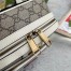 Gucci Ophidia GG Supreme Backpack with White Leather