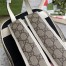 Gucci Ophidia GG Supreme Backpack with White Leather