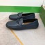 Gucci Men's Drive Loafers in Blue Leather with Interlocking G