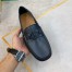 Gucci Men's Drive Loafers in Blue Leather with Interlocking G