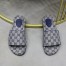 Gucci Men's Slides Sandals in Blue Original GG Canvas