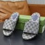 Gucci Men's Slides Sandals in Blue Original GG Canvas
