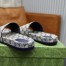 Gucci Men's Slides Sandals in Blue Original GG Canvas