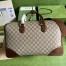 Gucci Duffle Bag in Beige GG Supreme Canvas with Interlocking G