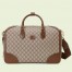Gucci Duffle Bag in Beige GG Supreme Canvas with Interlocking G