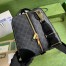 Gucci Duffle Bag in Black GG Supreme Canvas with Interlocking G