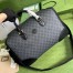 Gucci Duffle Bag in Black GG Supreme Canvas with Interlocking G