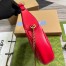 Gucci GG Marmont Half-moon Mini Bag in Red Chevron Leather