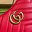 Gucci GG Marmont Half-moon Mini Bag in Red Chevron Leather