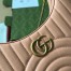 Gucci GG Marmont Half-moon Mini Bag in Round Matelasse Leather