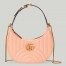 Gucci GG Marmont Half-moon Mini Bag in Round Matelasse Leather