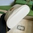 Gucci GG Marmont Mini Beauty Case in White Chevron Leather
