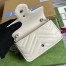 Gucci GG Marmont Belt Bag in White Matelasse Calfskin