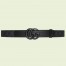 Gucci GG Marmont Belt 30MM in Black GG Supreme with Black Leather