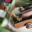 Gucci Diana Small Tote Bag in Brown Calfskin
