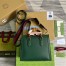 Gucci Diana Small Tote Bag in Green Calfskin