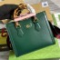Gucci Diana Small Tote Bag in Green Calfskin