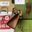 Gucci Diana Mini Tote Bag in Brown Calfskin