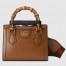 Gucci Diana Mini Tote Bag in Brown Calfskin