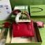 Gucci Diana Mini Tote Bag in Red Calfskin