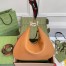 Gucci Attache Medium Shoulder Bag in Orange Leather