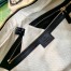 Gucci Attache Medium Shoulder Bag in GG Canvas with Blue Leather
