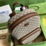 Gucci Backpack in Beige GG Canvas with Interlocking G 