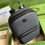 Gucci Backpack in Black GG Canvas with Interlocking G