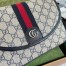 Gucci Ophidia GG Small Shoulder Bag in Blue Supreme Canvas