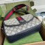 Gucci Ophidia GG Small Shoulder Bag in Blue Supreme Canvas