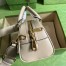 Gucci Ophidia GG Mini Top Handle Bag in White Supreme Canvas