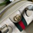 Gucci Ophidia GG Mini Top Handle Bag in White Supreme Canvas
