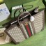 Gucci Men's Ophidia Large Tote Bag in Beige GG Supreme Canvas