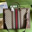 Gucci Ophidia Large Tote Bag in Beige GG Supreme Canvas