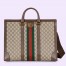 Gucci Ophidia Large Tote Bag in Beige GG Supreme Canvas