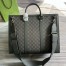 Gucci Men's Ophidia Large Tote Bag in Grey GG Supreme Canvas