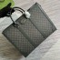 Gucci Men's Ophidia Large Tote Bag in Grey GG Supreme Canvas