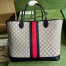 Gucci Ophidia GG Large Tote Bag in Blue GG Supreme Canvas