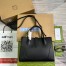 Gucci Jackie 1961 Small Tote Bag in Black Grained Leather