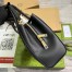 Gucci Jackie 1961 Small Tote Bag in Black Grained Leather