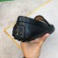 Gucci Men's Drive Loafers in Black Leather and GG Supreme Canvas