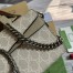 Gucci Dionysus Small Shoulder Bag with Chain in White GG Canvas