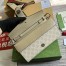 Gucci Dionysus Small Shoulder Bag with Chain in White GG Canvas