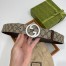 Gucci Blondie Belt 30MM in Beige GG Supreme Canvas