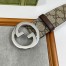 Gucci Blondie Belt 30MM in Beige GG Supreme Canvas