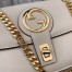Gucci Blondie Small Top Handle Bag in White Cuir Leather