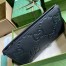 Gucci Pouch in Black Jumbo GG Leather