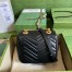 Gucci GG Marmont Square Mini Bag in Black Chevron Leather